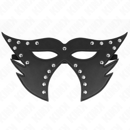 Máscara Facial de Gato KINK Modelo 2, detalhando o design e material para BDSM.