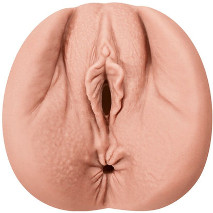 Close-up do ALIVE Masturbador Masculino Vaginal Flexível, mostrando sua textura realista e design ergonômico.