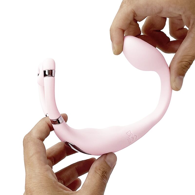 Vibrador Adrien Lastic Couple Secrets II de dupla estimulação rosa com controlo via app