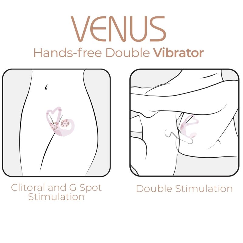 Vibrador Adrien Lastic Couple Secrets II de dupla estimulação rosa com controlo via app