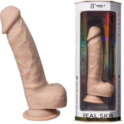 Close-up of the SILEXD Dildo Realístico Silicone Silexpan 21.5cm showing its realistic texture and details.
