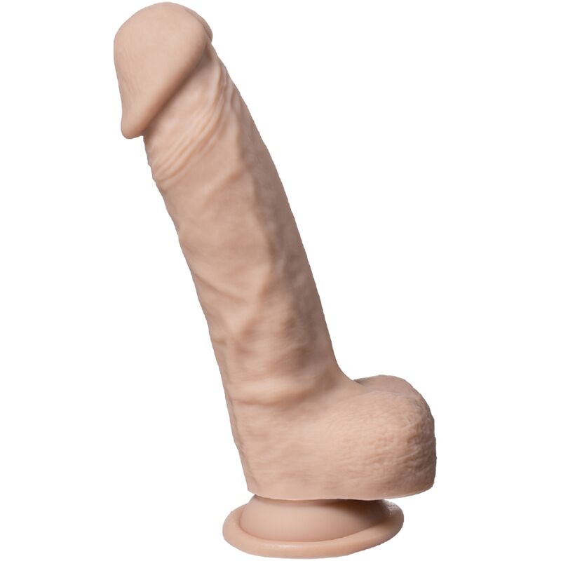 Close-up of the SILEXD Dildo Realístico Silicone Silexpan 21.5cm showing its realistic texture and details.