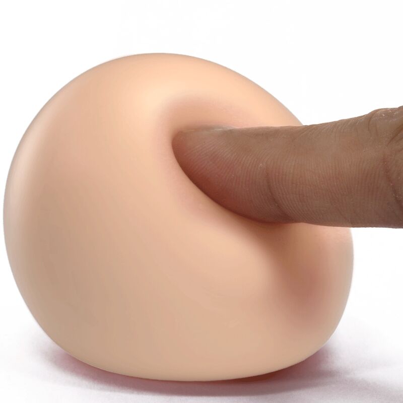 Close-up do Masturbador Masculino Egg Flesh PRETTY LOVE, mostrando a sua textura interna e design compacto para prazer íntimo.