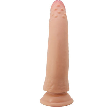 Close-up do PRETTY LOVE Dildo Realista 21 CM, mostrando a textura e a base de ventosa.