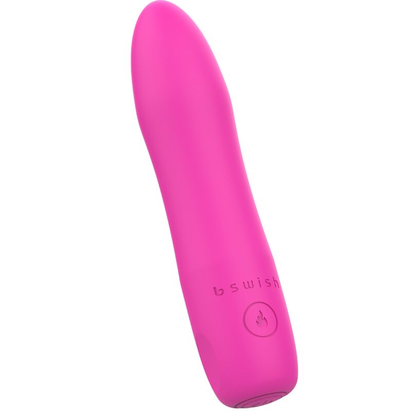 Detalhe do massageador vibratório B SWISH BCUTE CLÁSSICO LILAC em silicone, mostrando sua forma ergonómica e cor lilás.