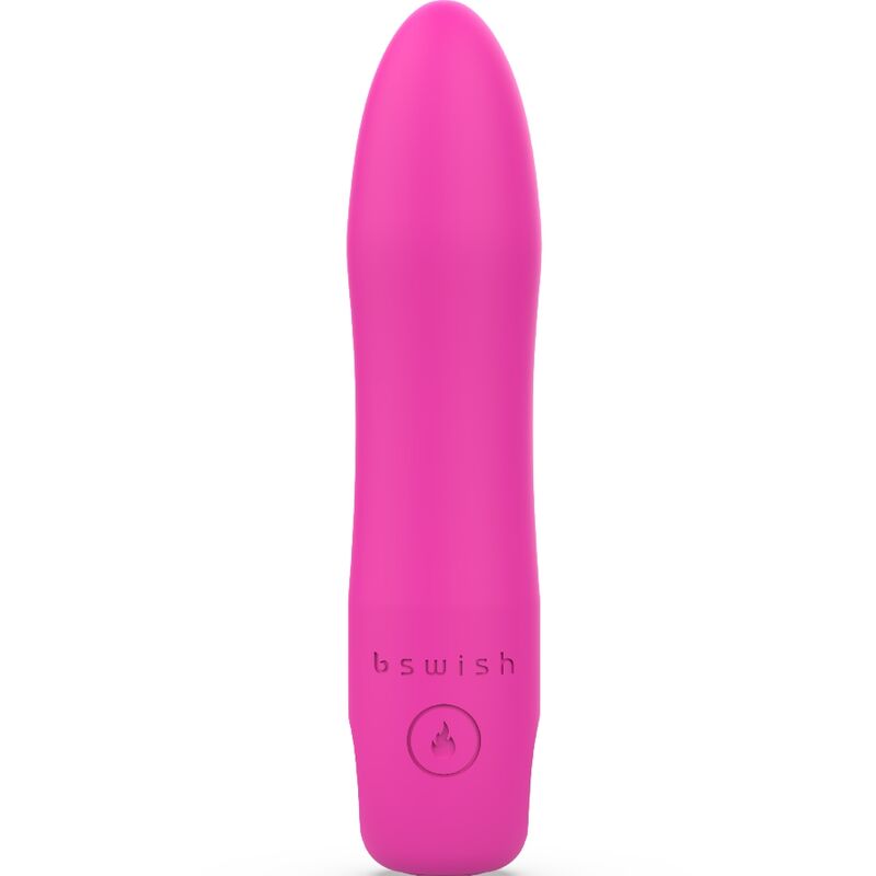 Detalhe do massageador vibratório B SWISH BCUTE CLÁSSICO LILAC em silicone, mostrando sua forma ergonómica e cor lilás.