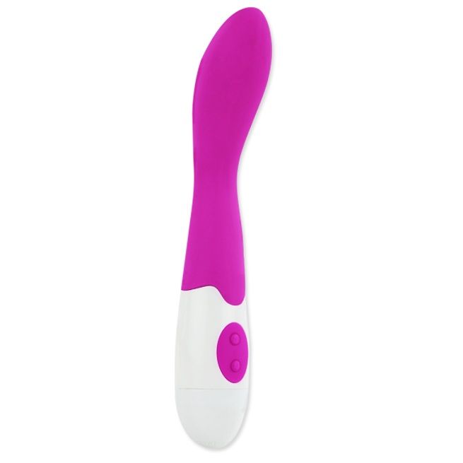 Vibrador Pretty Love Bishop em lilás e branco com design ergonómico