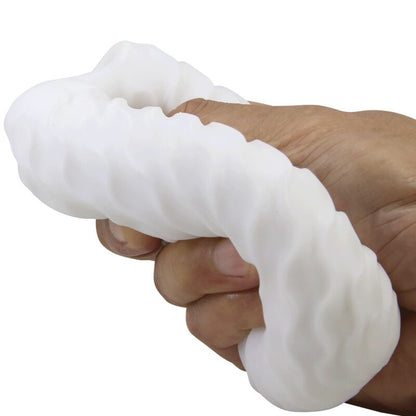 Masturbador Masculino PRETTY LOVE Venus X Branco com design ergonómico e texturas internas estimulantes.
