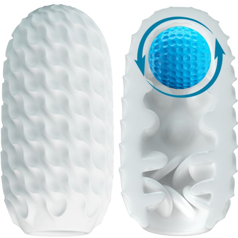Masturbador Masculino PRETTY LOVE Venus X Branco com design ergonómico e texturas internas estimulantes.