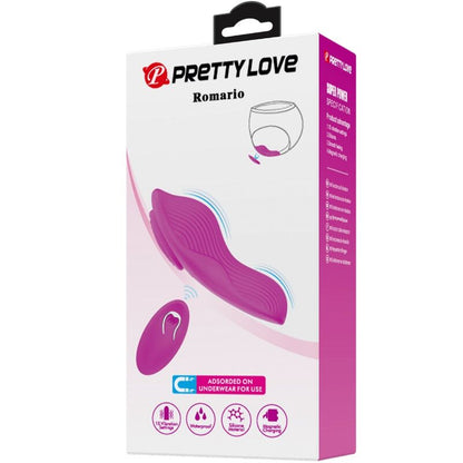Close-up do Estimulador Clitoriano Lay-On PRETTY LOVE com Controle Remoto Rosa, destacando seu design discreto e material de silicone.