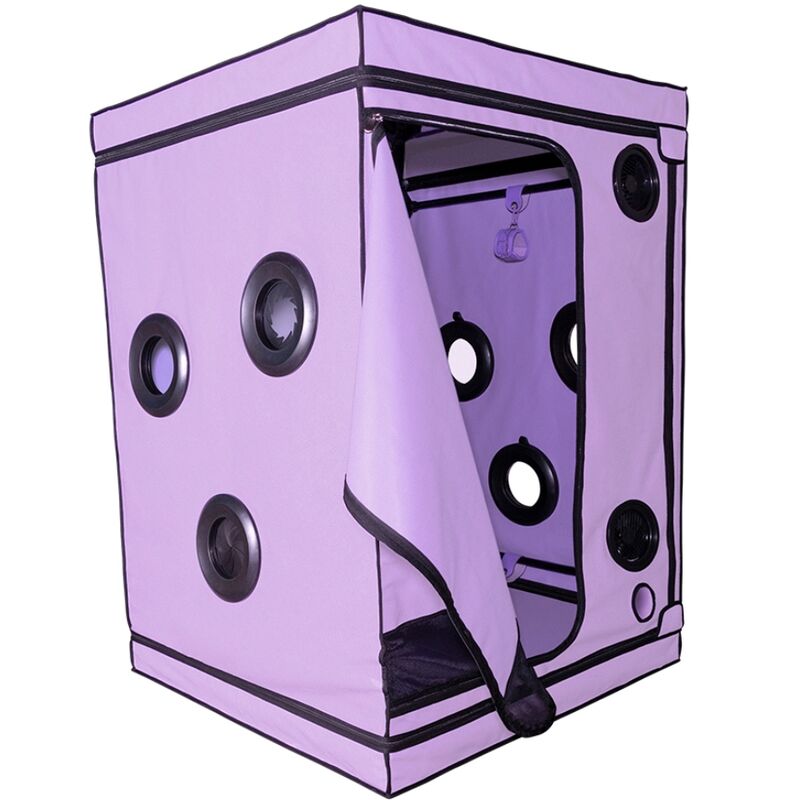 SECRET DOME Cabine BDSM Portátil Escândalo Roxo com iluminação LED e sistema de contenção