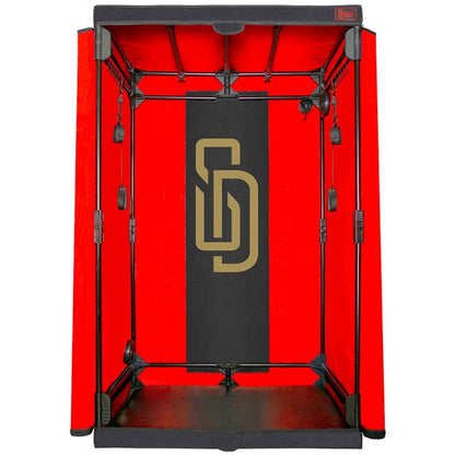 SECRET DOME Cabine Cúpula BDSM em preto e vermelho para submissão e controle consensual.