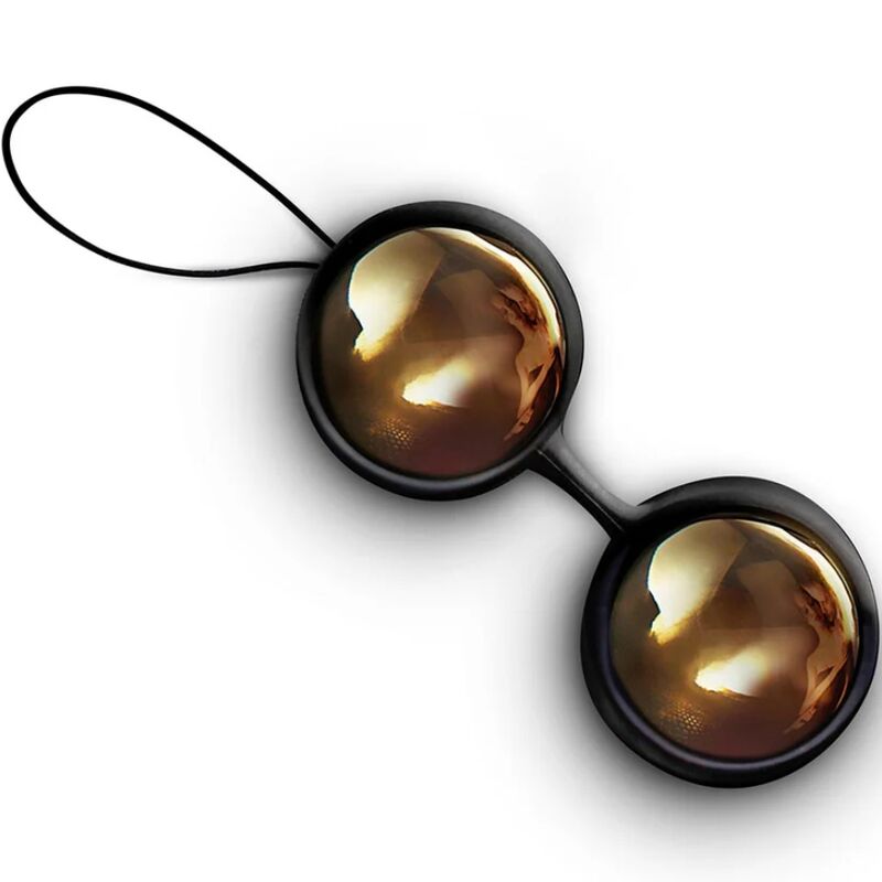 LELO Luna Beads Ouro 20K, esferas vaginais de luxo para estimulação interna.