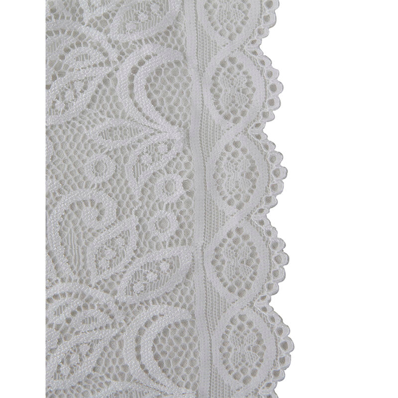 Body de Renda Branco Subblime Tamanho S/M, detalhes do design e textura da renda.