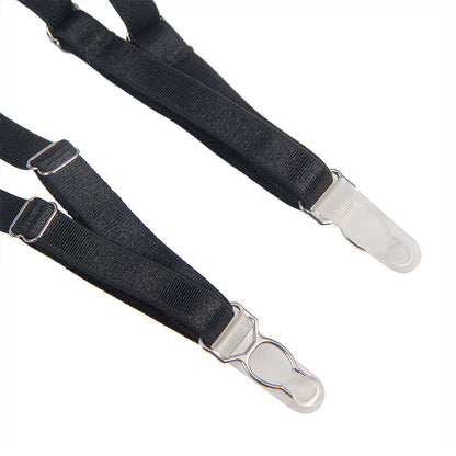 SUBBLIME Body com Cinta-Liga Preto L/XL em detalhe, mostrando o tecido e design sensual.