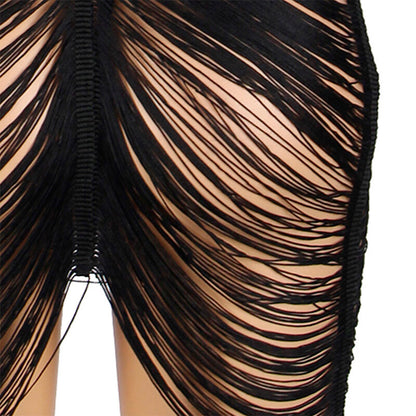 Conjunto de lingerie SUBBLIME Vestido de Alças e Tanga Preto S/M