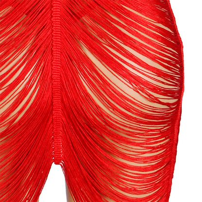 SUBBLIME Vestido de Alça e Tanga Vermelho S/M, exibindo design elegante e tecido suave