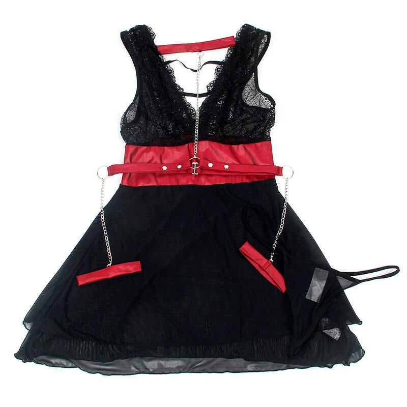 Vestido Bondage de Renda Preto Subblime S/M