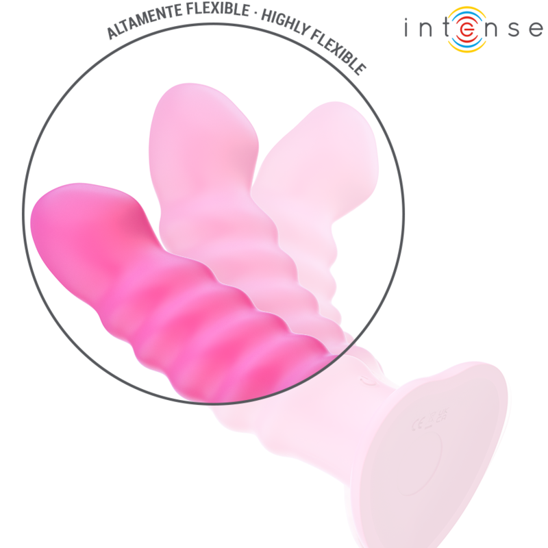 Vibrador INTENSE Cindy Espiral L rosa com controlo remoto