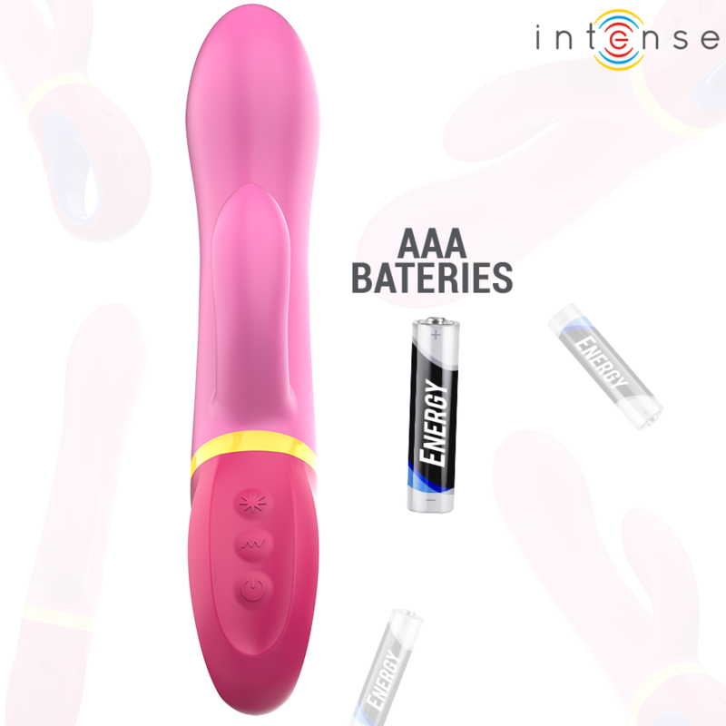 Vibrador de Coelho Intenso Daphne Rosa para dupla estimulação