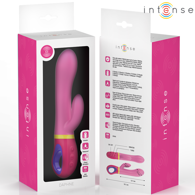 Vibrador de Coelho Intenso Daphne Rosa para dupla estimulação