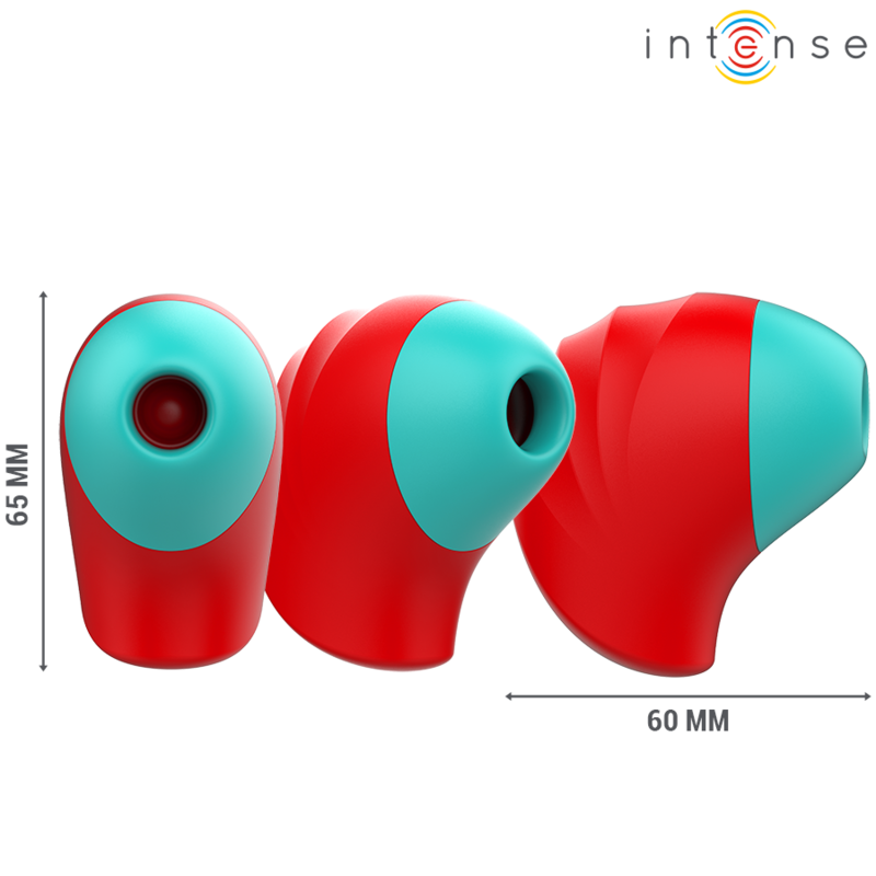 INTENSE Donnie Estimulador de Clitóris Vibratório Ergonômico em vermelho e verde