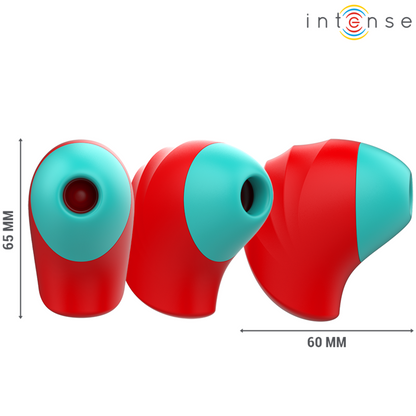 INTENSE Donnie Estimulador de Clitóris Vibratório Ergonômico em vermelho e verde