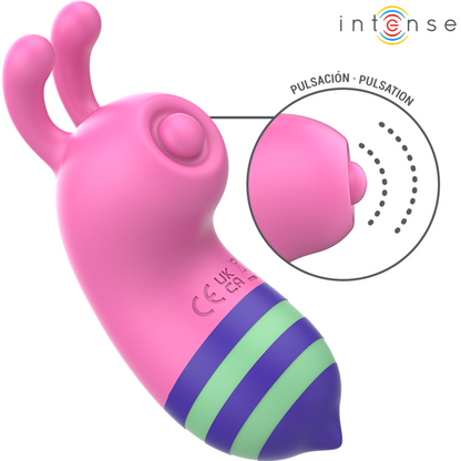 INTENSE Willie Estimulador Clitoriano Pulsante com Design de Abelha Rosa e Verde