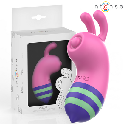 INTENSE Willie Estimulador Clitoriano Pulsante com Design de Abelha Rosa e Verde