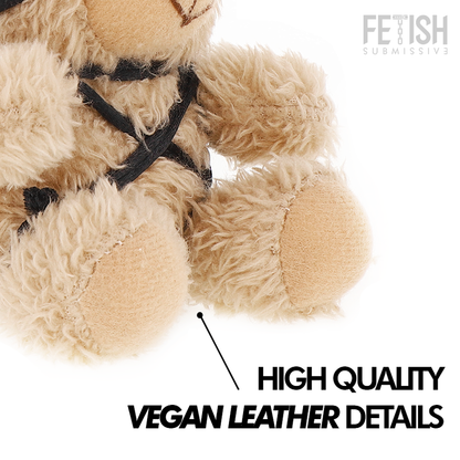 Ursinho de Pelúcia BDSM FETISH SUBMISSIVE Winnie com detalhes em cordas e arnês.