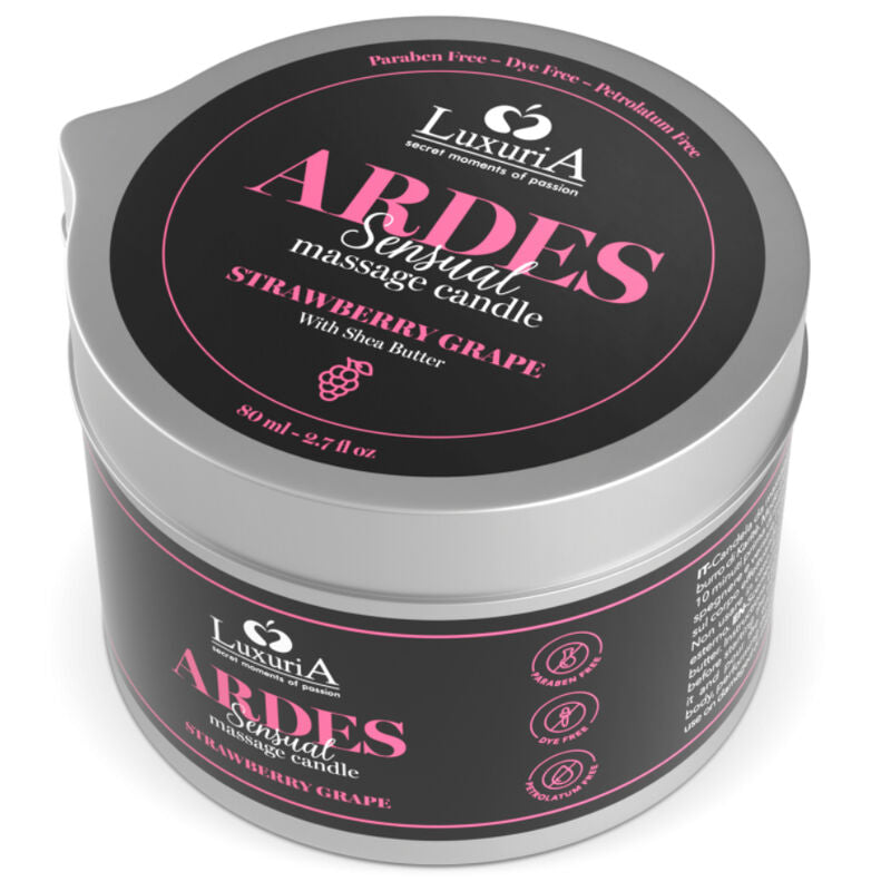 Vela de Massagem Luxuria de Uva