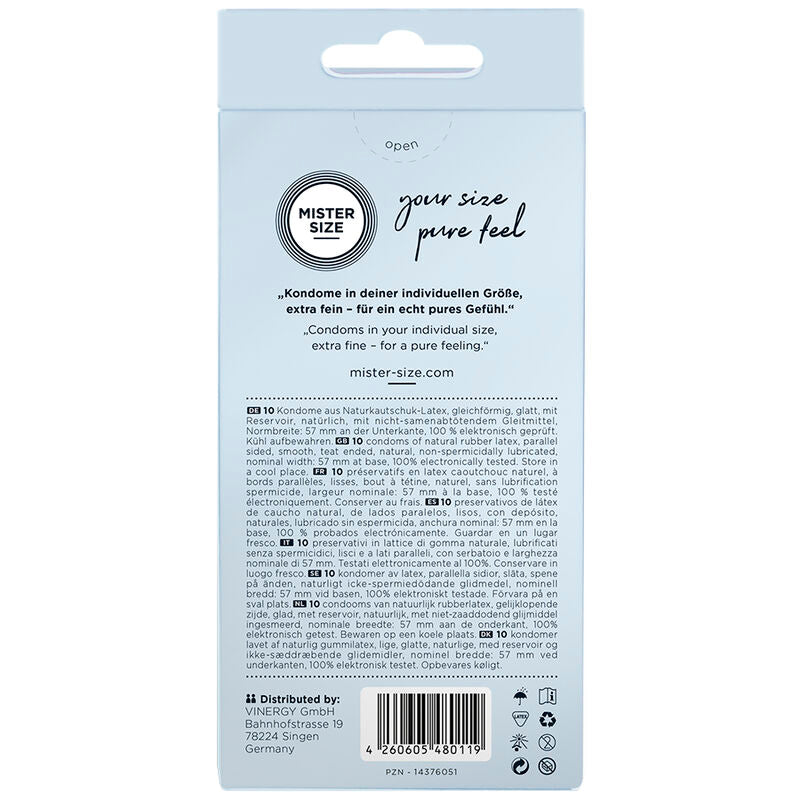 Preservativo Tamanho L 57 mm (10 Unidades)