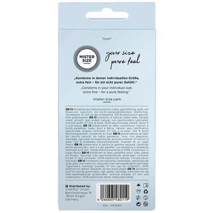 Preservativo Tamanho L 57 mm (10 Unidades)