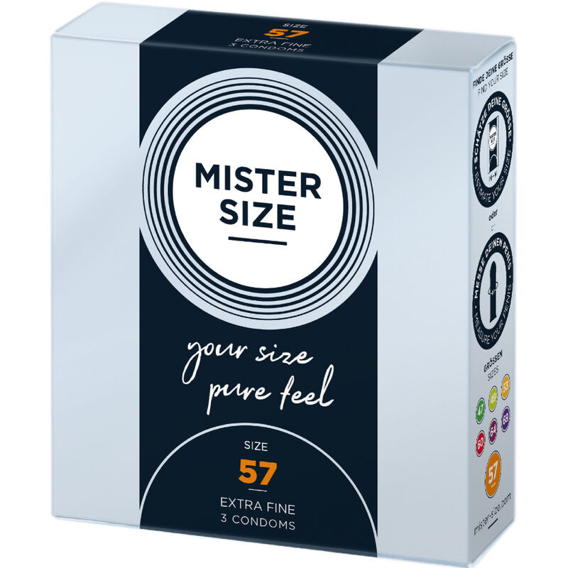 Preservativos Mister Size 57mm Tamanho L - 3 Unidades
