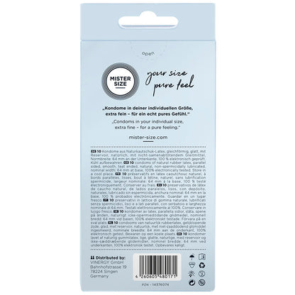 PRESERVATIVOS TAMANHO XXL 64 MM (10 UNIDADES)