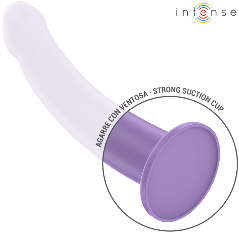 Vibrador INTENSE Eddie roxo com controlo remoto, feito de silicone macio e com design ergonómico.