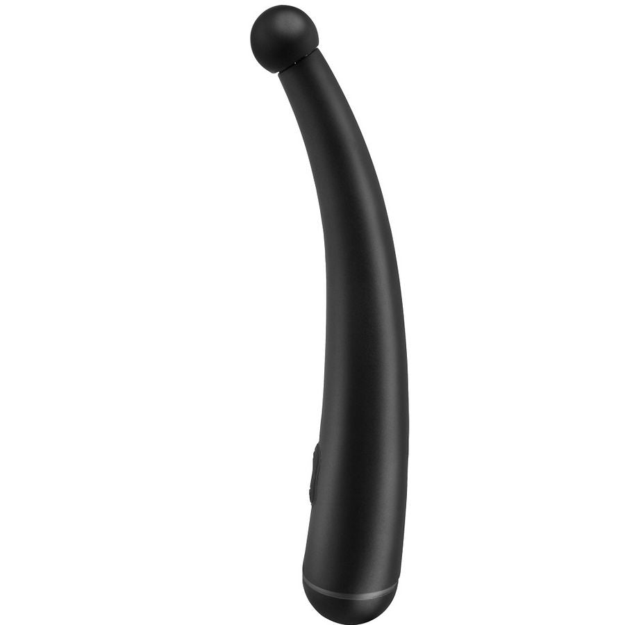 Vibrador curvo Anal Fantasy para estimulação anal e do P-Spot, mostrando o seu design ergonómico e ponta arredondada.