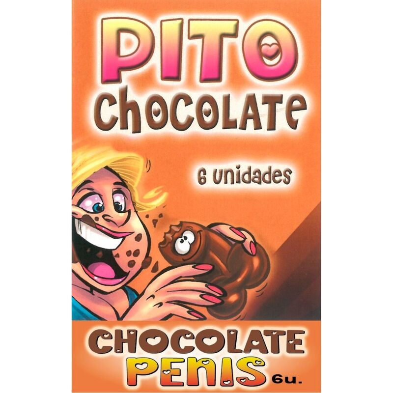 Caixa de Chocolates Picantes em Forma de Pénis - 6 Unidades