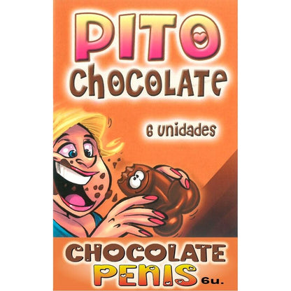 Caixa de Chocolates Picantes em Forma de Pénis - 6 Unidades