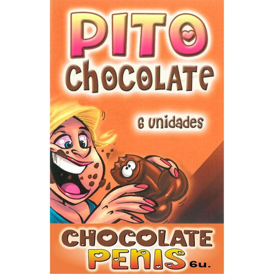 Caixa de Chocolates Picantes em Forma de Pénis - 6 Unidades