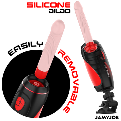Jamyjob Masturbador Automático Base Pyston com Dildo e Controle Remoto