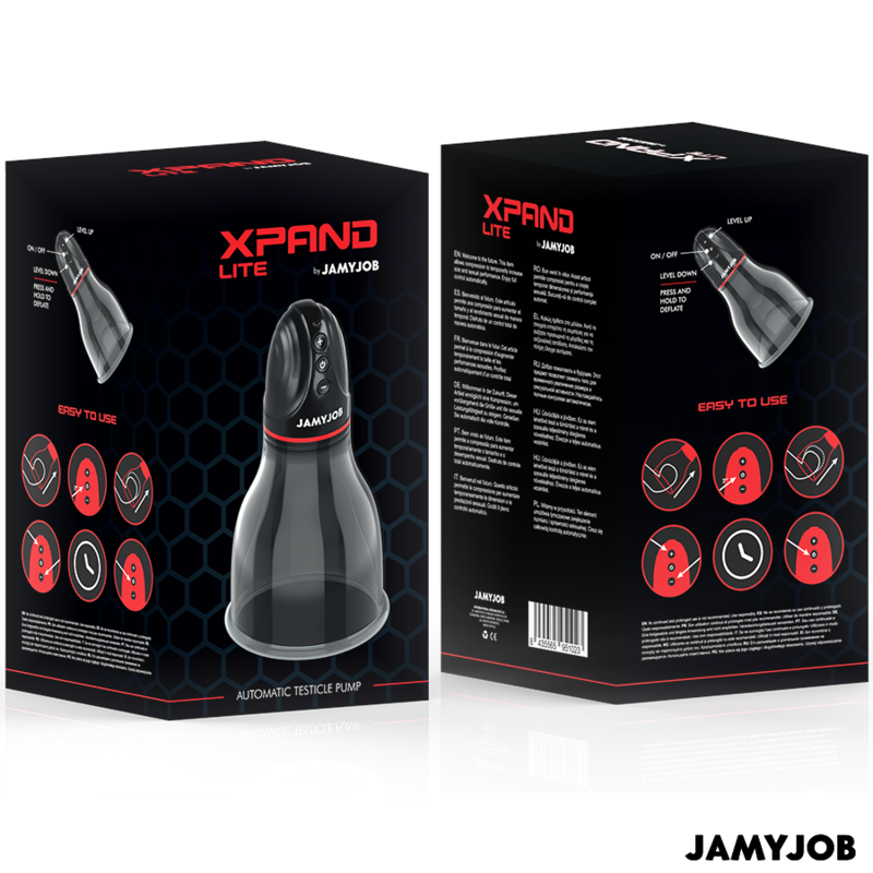 Jamyjob Bomba de Testículos Automática XPAND LITE Cinza