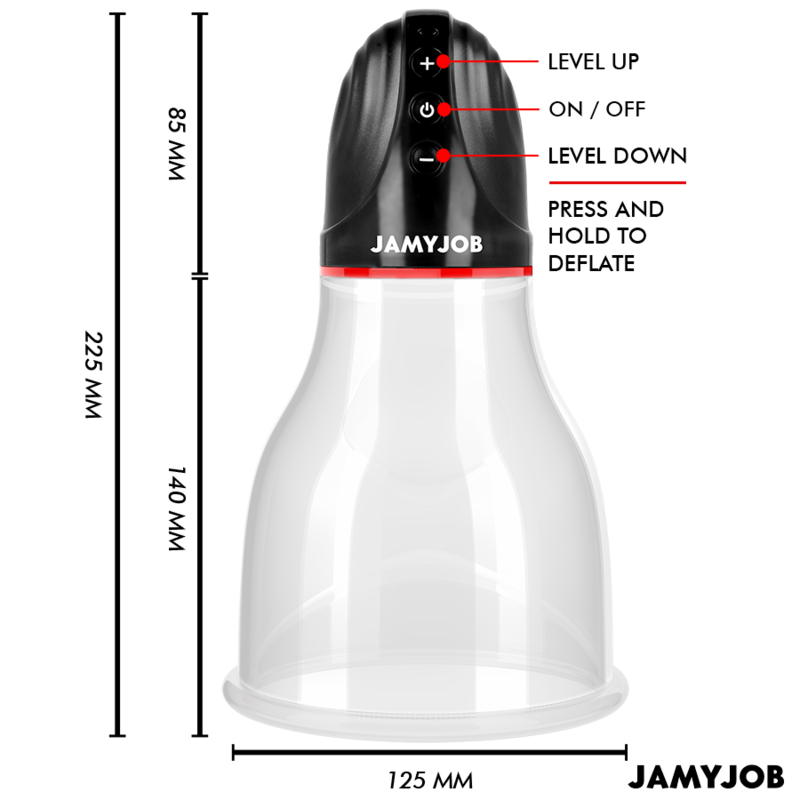 Jamyjob Bomba de Testículos Automática XPAND LITE Cinza