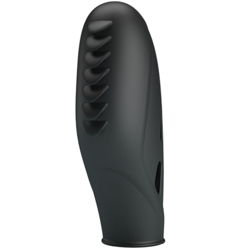 PRETTY LOVE Vibrador de Dedo Gilo Preto em Silicone para estimulação íntima e precisa.