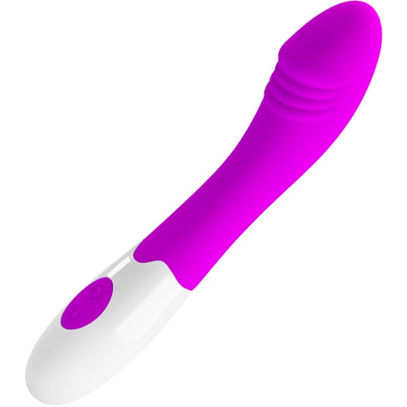 Vibrador Pretty Love Elemental Roxo com 30 modos de vibração para estimulação do Ponto G.