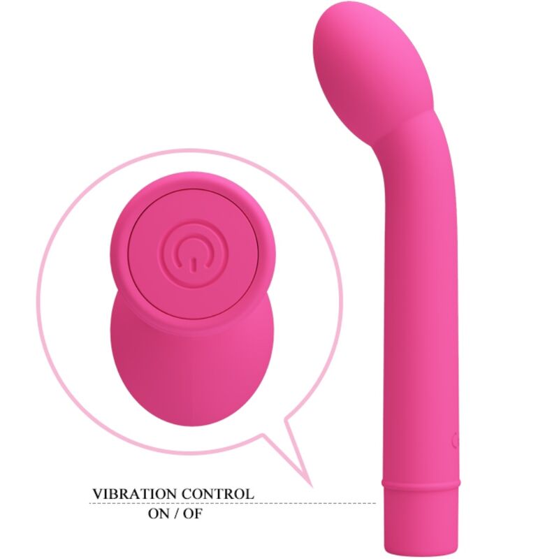 Vibrador Pretty Love Logan para estimulação do Ponto G, com 10 vibrações e cor rosa.