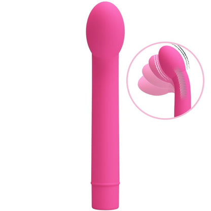Vibrador Pretty Love Logan para estimulação do Ponto G, com 10 vibrações e cor rosa.