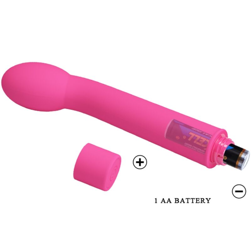 Vibrador Pretty Love Logan para estimulação do Ponto G, com 10 vibrações e cor rosa.