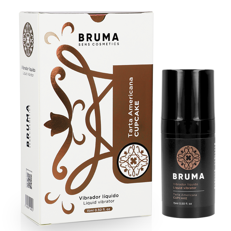 BRUMA Vibrador Líquido Ultra Deslizante Sabor Cupcake 15ml para prazer íntimo
