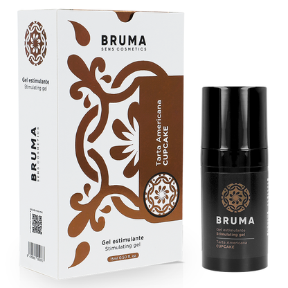 BRUMA Gel Estimulante Íntimo Sabor Cupcake 15 ML para momentos de prazer.